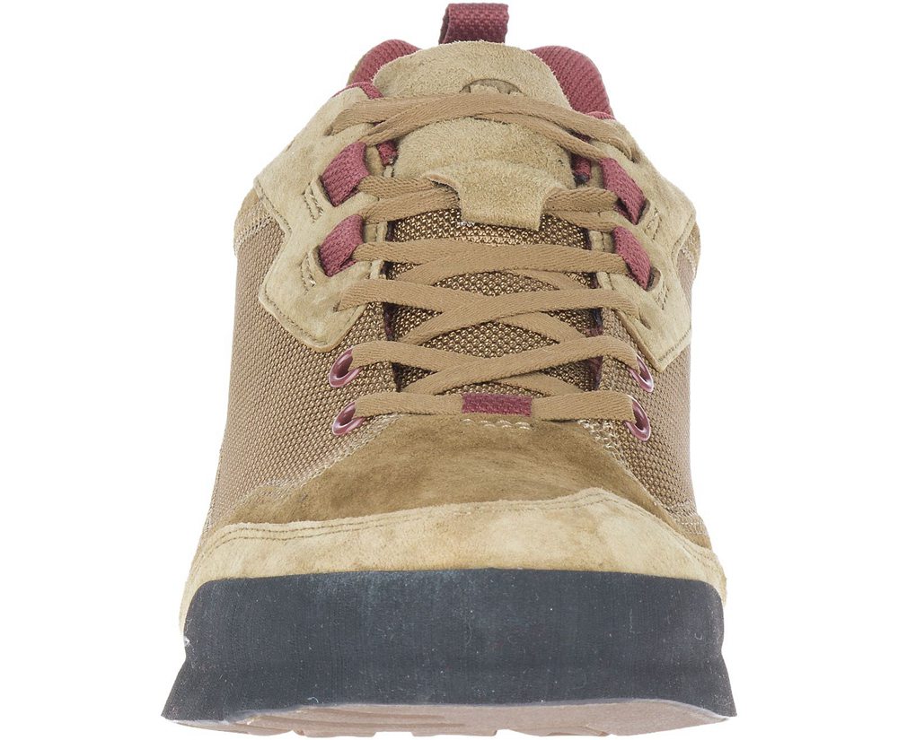 Buty Sportowe Merrell Męskie Brązowe - Burnt Rock Travel Suede - 052764-BAO